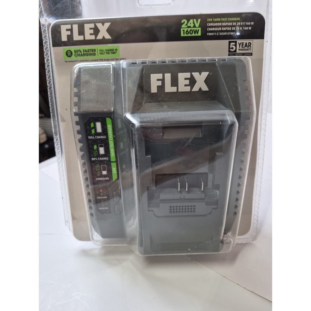 Genuine FLEX FX0411-Z 24Volt 160W Fast Charger ~Sealed~ Battery Charger